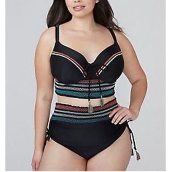 Lane Bryant Other - Lane Bryant High Waisted Bikini Bottoms